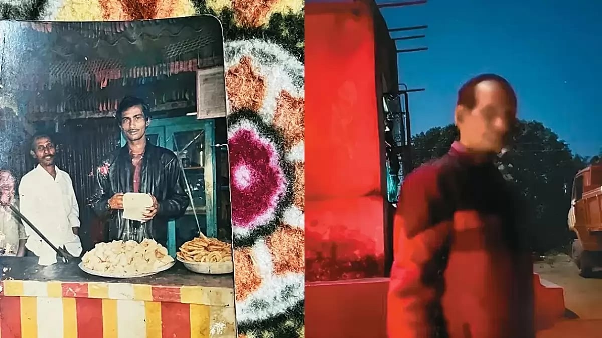 (Left) Canteen Majid in his younger days; Canteen Majid now