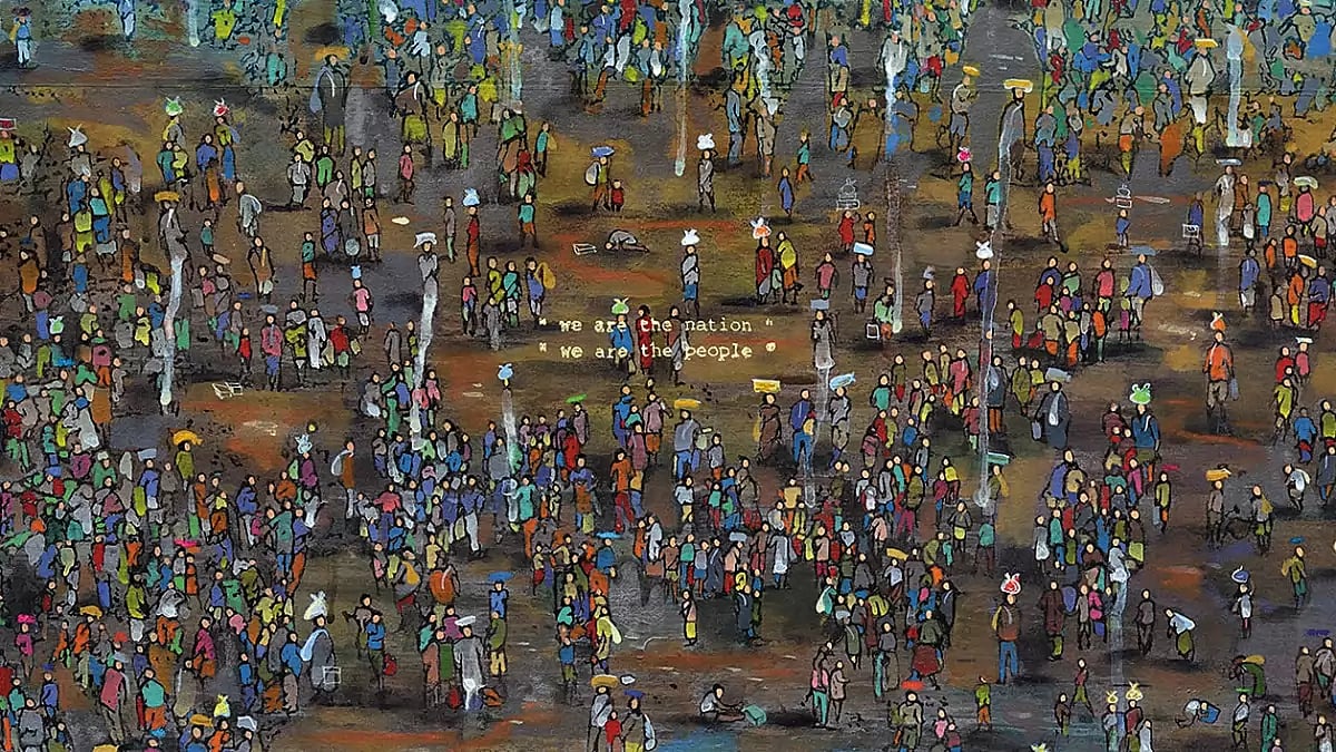 Our Emotion Dried Up Our Words Artwork by Balaji Ponna, 2020