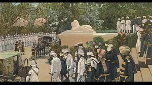 The Nizam Leaving The Residency, Hyderabad', circa 1900.