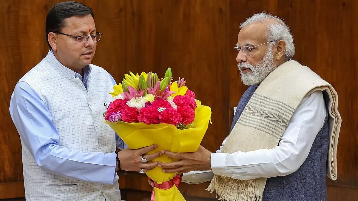 Uttarakhand CM Pushkar Singh Dhami meets PM Modi