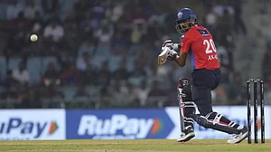 Axar batted at No. 7, scoring 16 runs off 11 balls against LSG on Saturday.