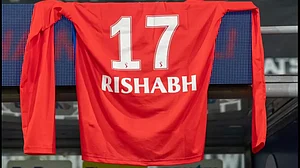 DC had hung Pant's jersey No. 17 on the roof of the dugout during their match against LSG.