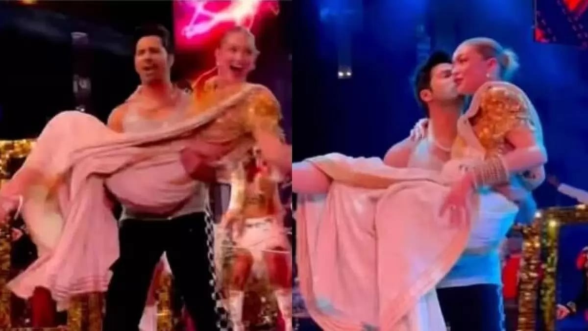 Varun Dhawan and Gigi Hadid at NMACC gala