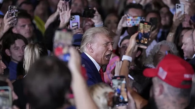 Trump Supporters Sing 'Happy Birthday' To Him After Historic Miami Court Appearance
