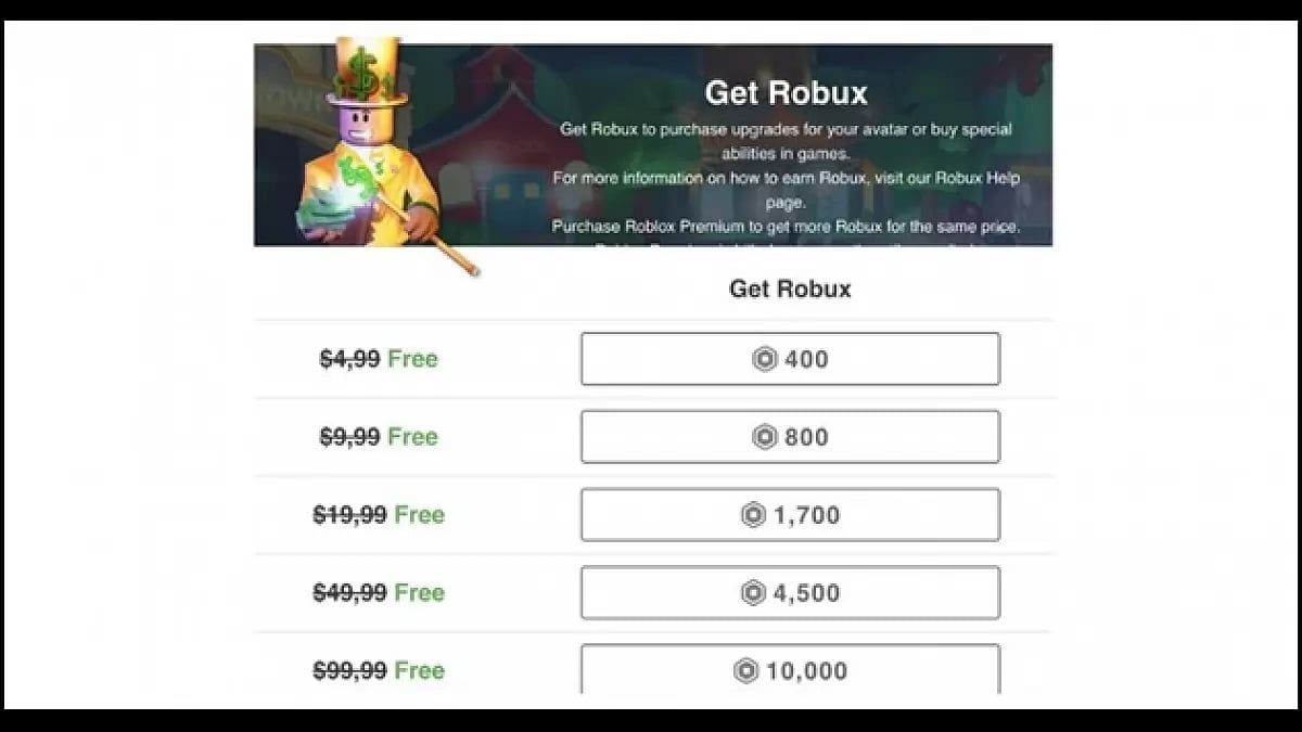 Free Robux Generator
