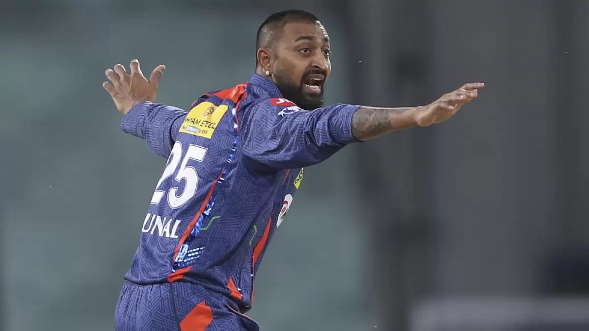 Krunal starred with the bat and the ball in LSG's five-wicket win over Sunrisers Hyderabad.