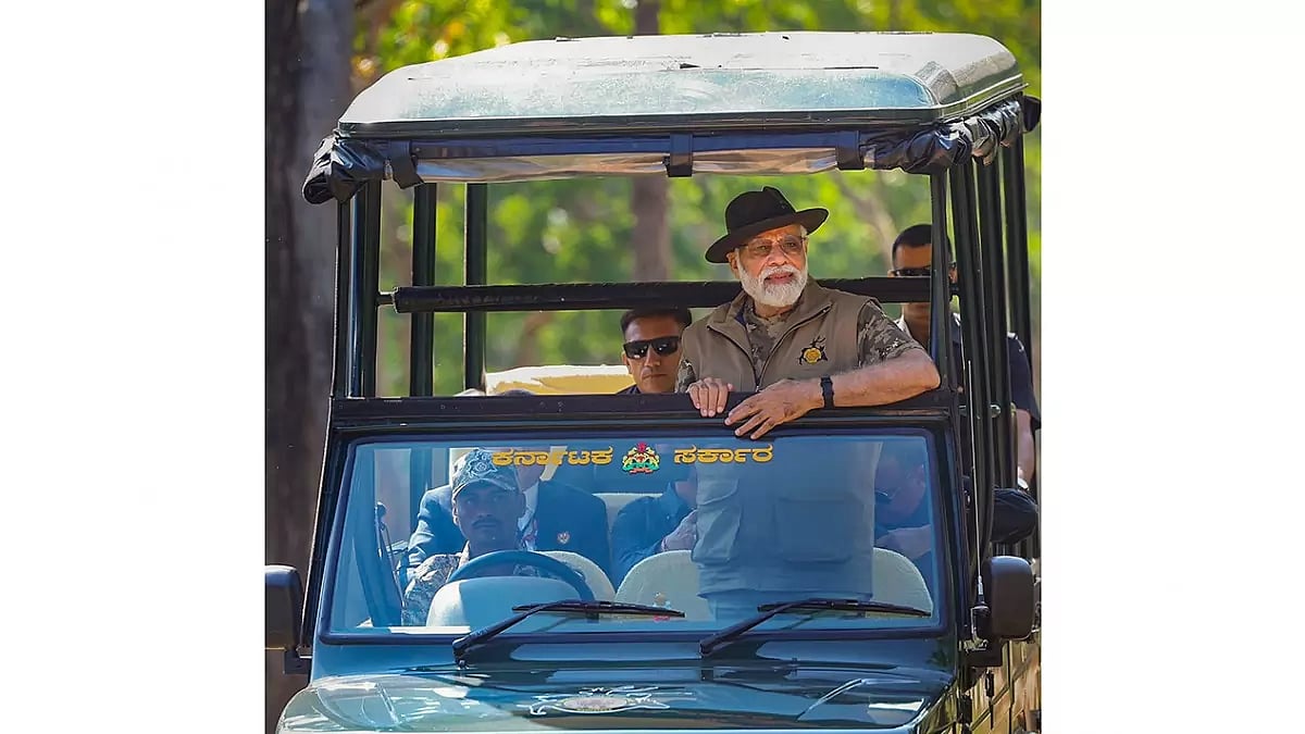 PM Modi at Bandipur Tiger Reserve