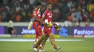 Shikhar Dhawan's 99 not out was on the only shining light for PBKS vs SRH.