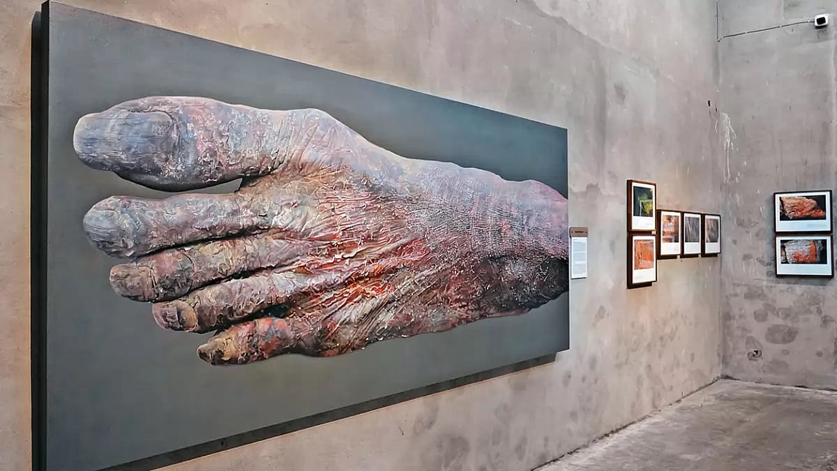 Sea People: Parag Sonarghare’s painting ‘The Foot’.