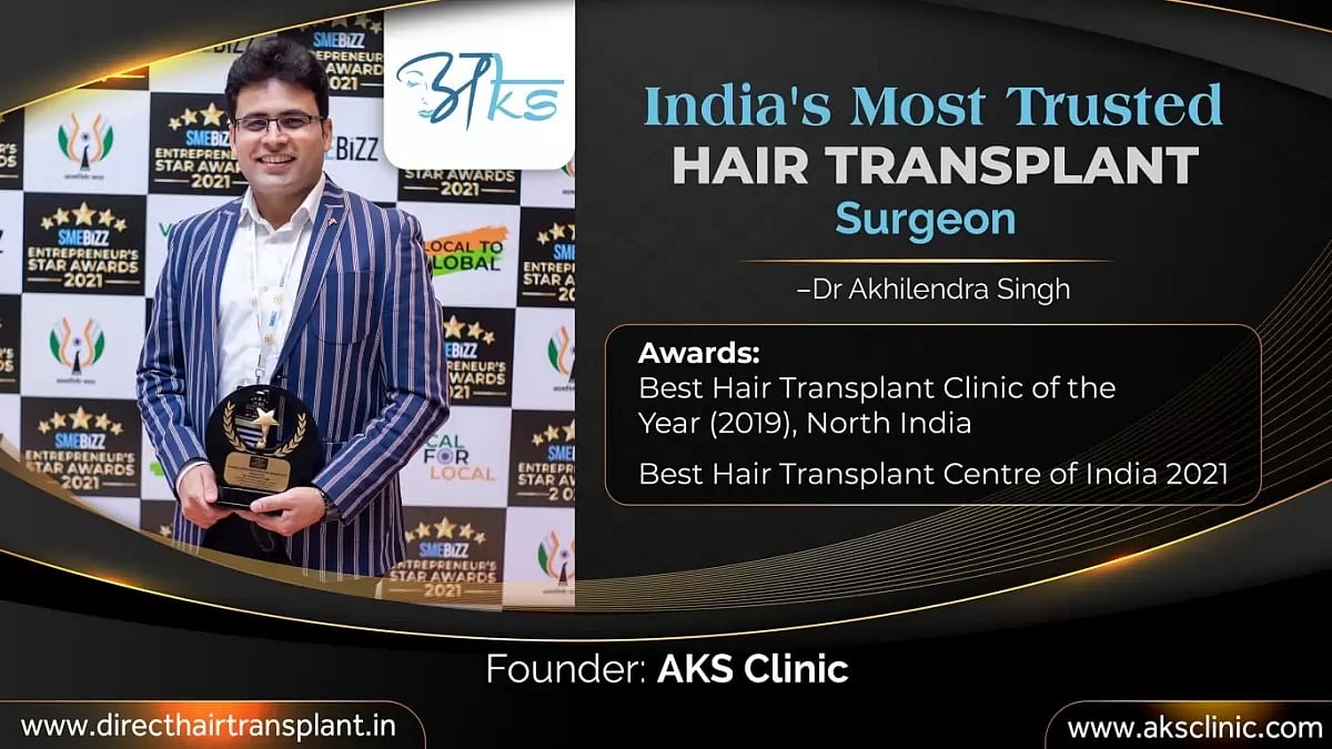 Most Trusted Hair Transplant Centre In India Award Given To AKC Clinic