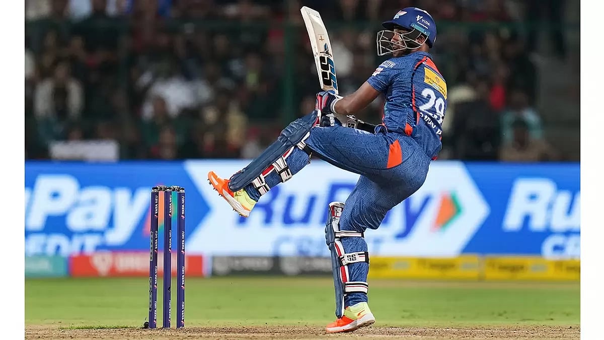 LSG batter Nicholas Pooran scored a 19-ball 62 that included seven maximums.