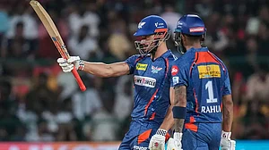 Put into bat, LSG have posted a decent total on the board for RR to chase.