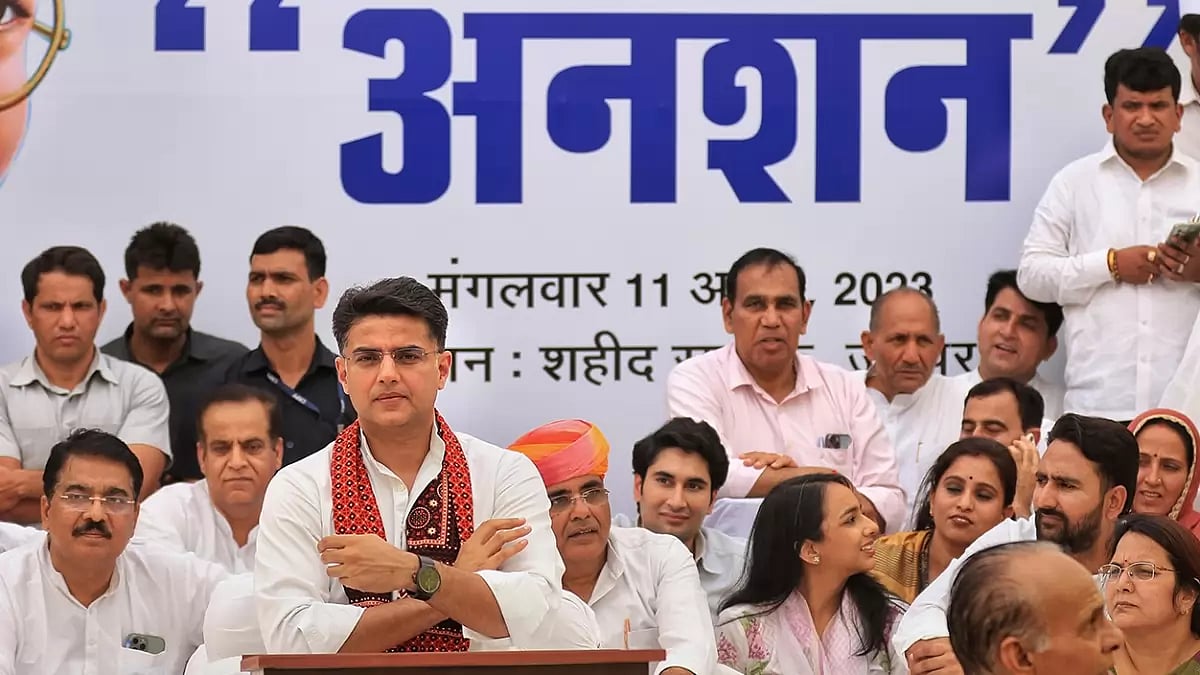Sachin Pilot sits on hunger strike