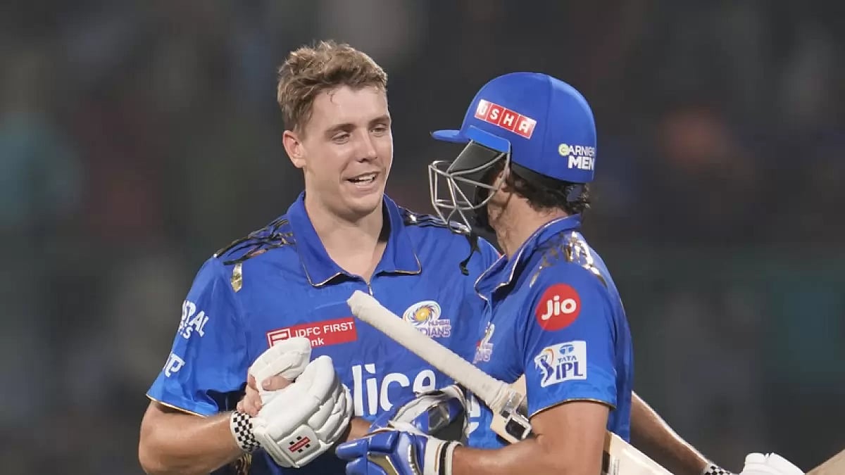 Green and David survived the last over to hand MI their first victory.
