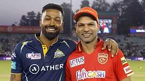 In the 2 matches played between the two teams, PBKS and GT have both won one game each.