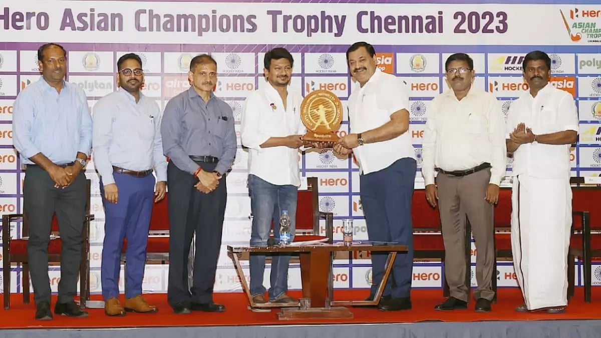 Udhayanidhi Stalin, fourth left, said the tournament will help revive the sport in the region.