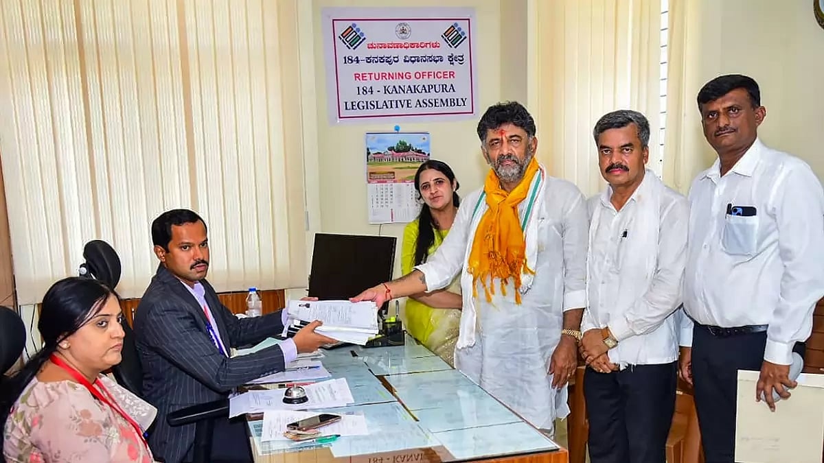 Karnataka polls: DK Shivakumar files nomination