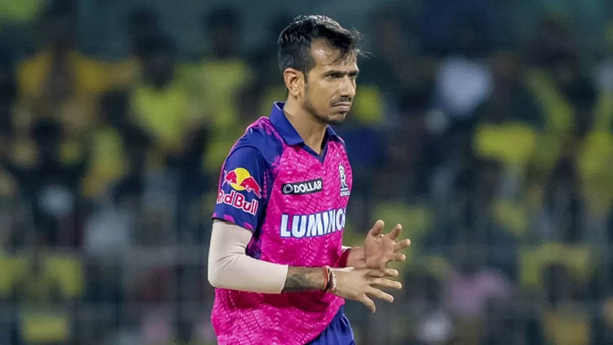 Yuzvendra Chahal in RR colours.