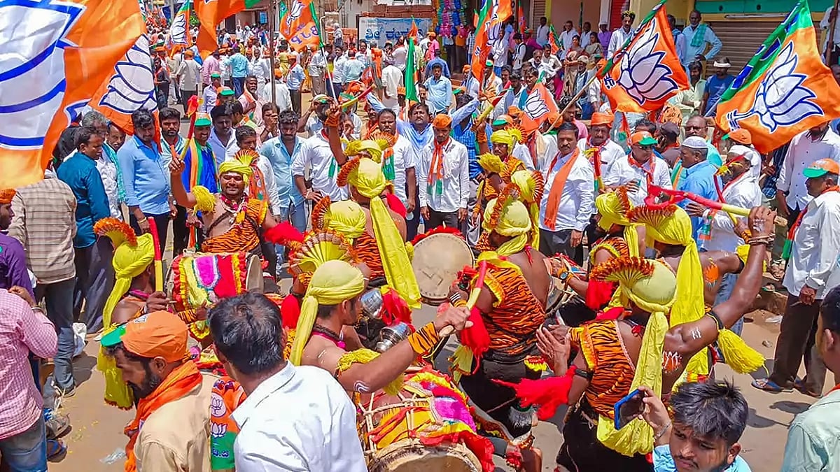 BJPs BY Vijayendra files nomination