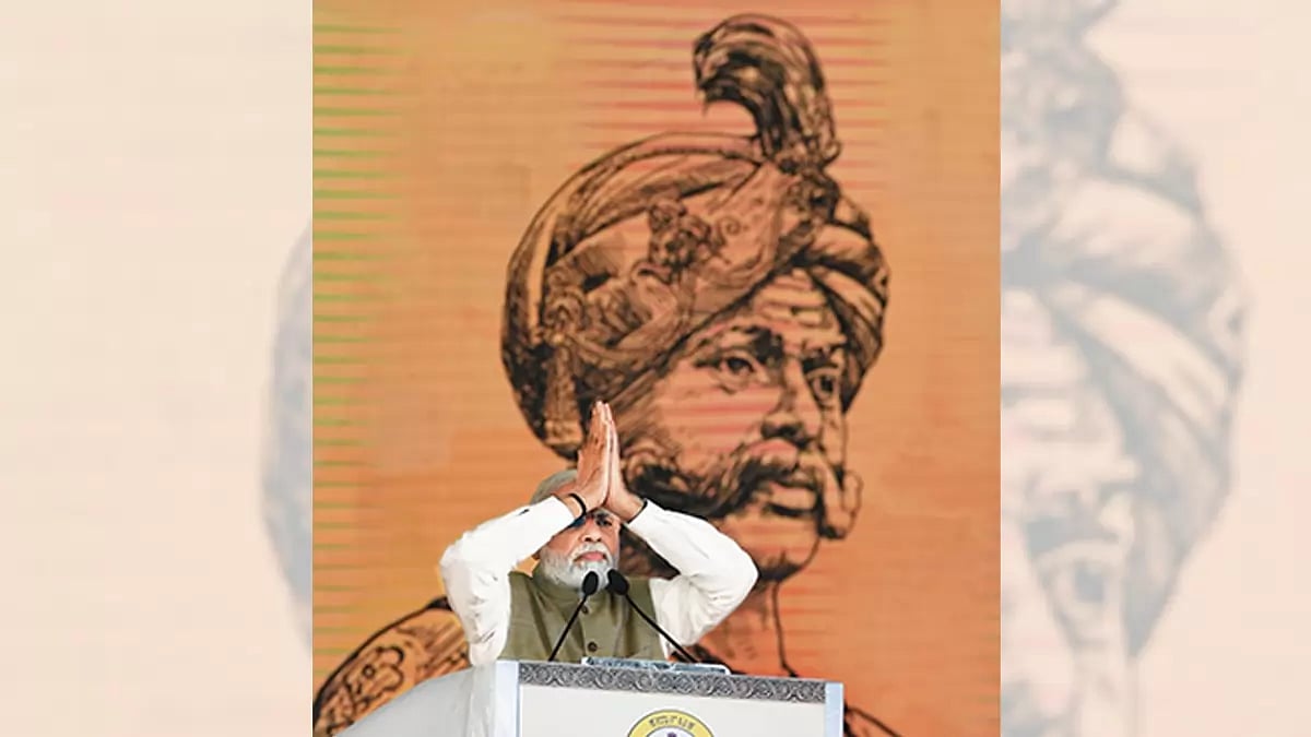 Poll Pitch: Prime Minister Narendra Modi at the inauguration of ‘Statue of Prosperity’ in Bengaluru