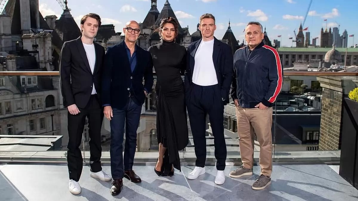 Priyanka Chopra with the team of 'Citadel'