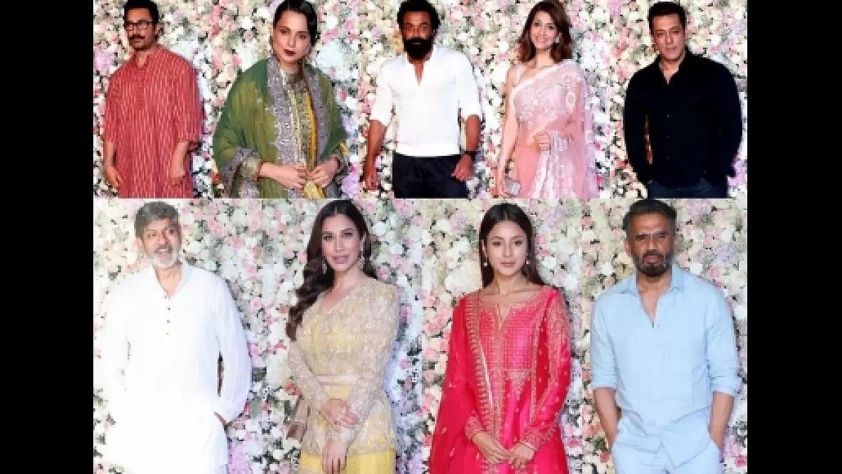 Celebs at Arpita Khan, Aayush Sharma's Eid party
