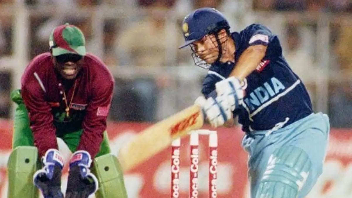 Tendulkar scored an unbeaten 100 off 103 balls to help India win the final.