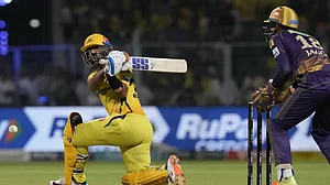 Rahane brought up his fifty in just 24 deliveries.