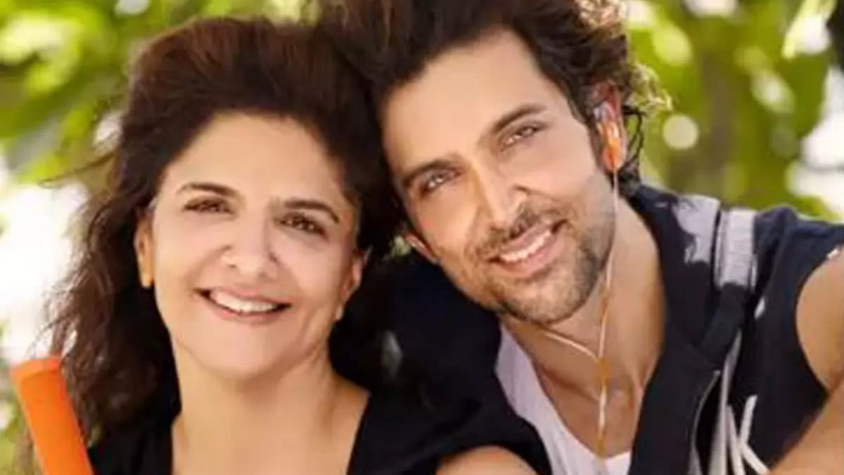 Hrithik Roshan With Pinkie Roshan