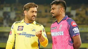 In the previous match between both teams this season, RR beat CSK by 3 runs.