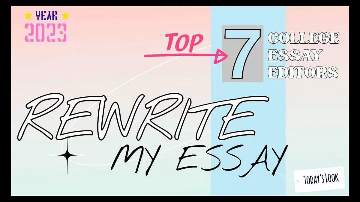 Rewrite My Essay For Me