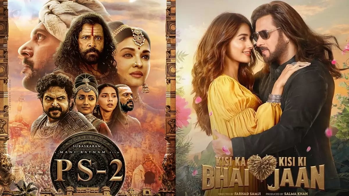 Posters of ‘Ponniyin Selvan 2’ and ‘Kisi Ka Bhai Kisi Ki Jaan’