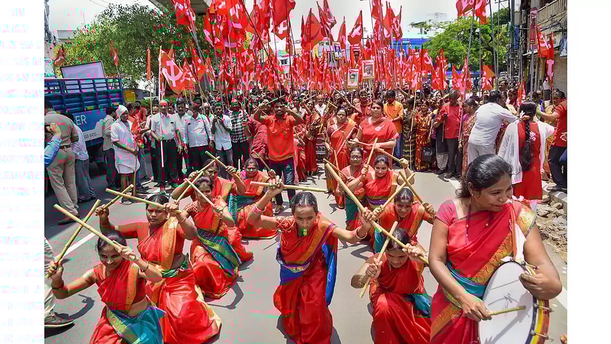 Labour Day: CITU march in Hyderabad - null