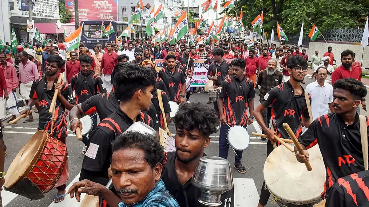 Labour Day: INTUC march in Thiruvananthapuram