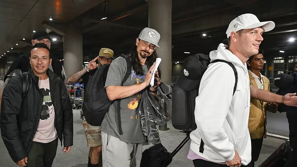 Members of Backstreet Boys in Mumbai