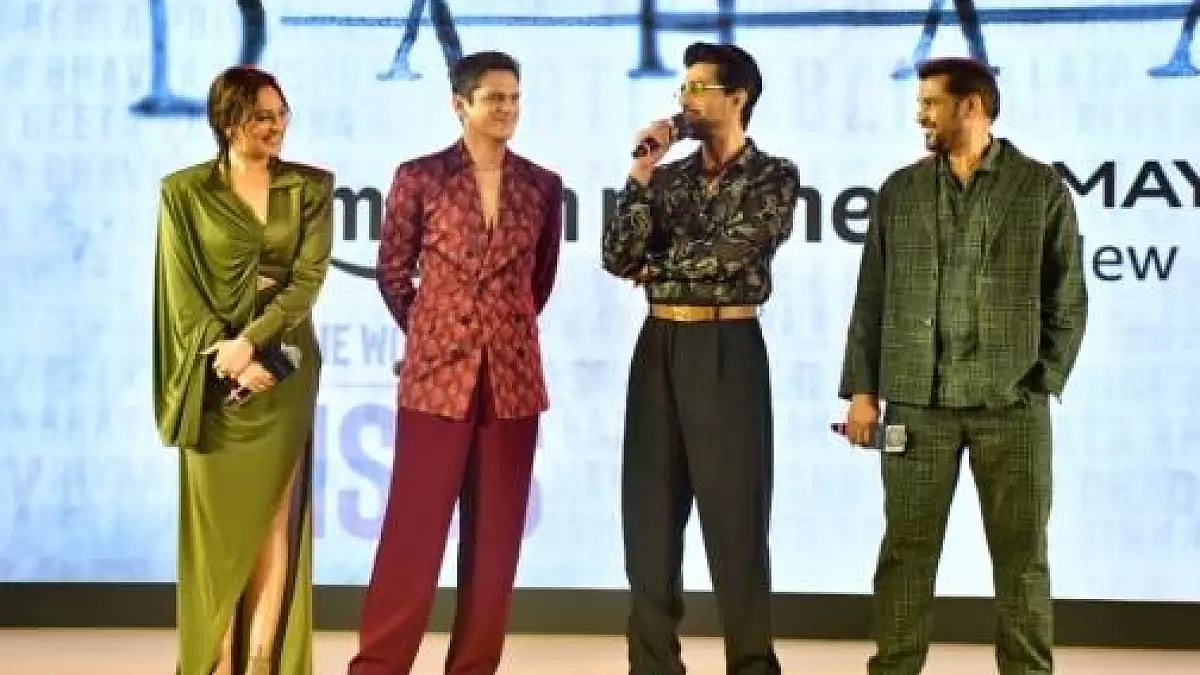 Team 'Dahaad' at the trailer launch event