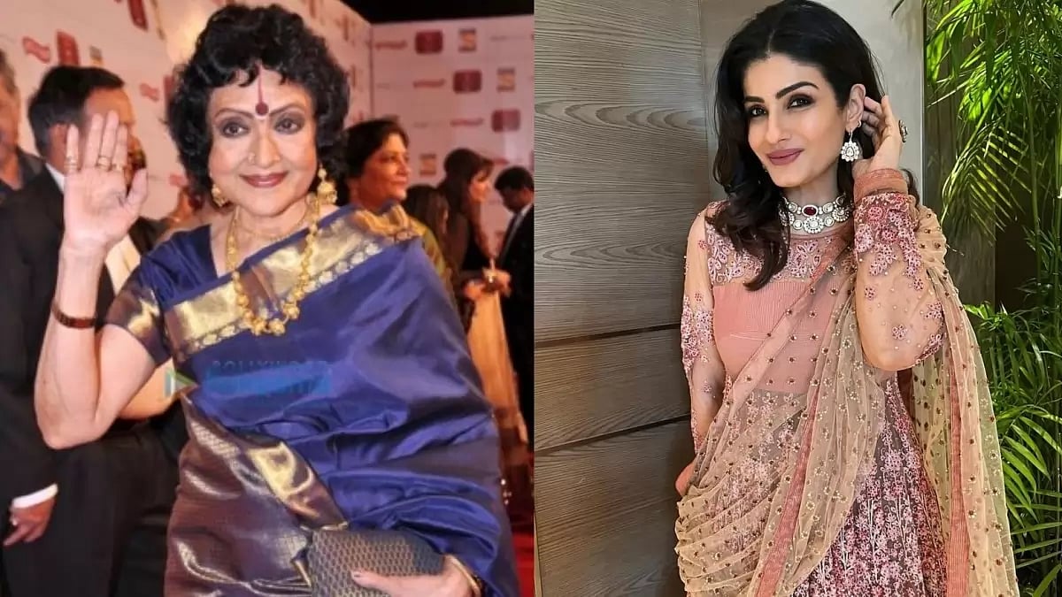 Vyjayanthimala And Raveena Tandon 