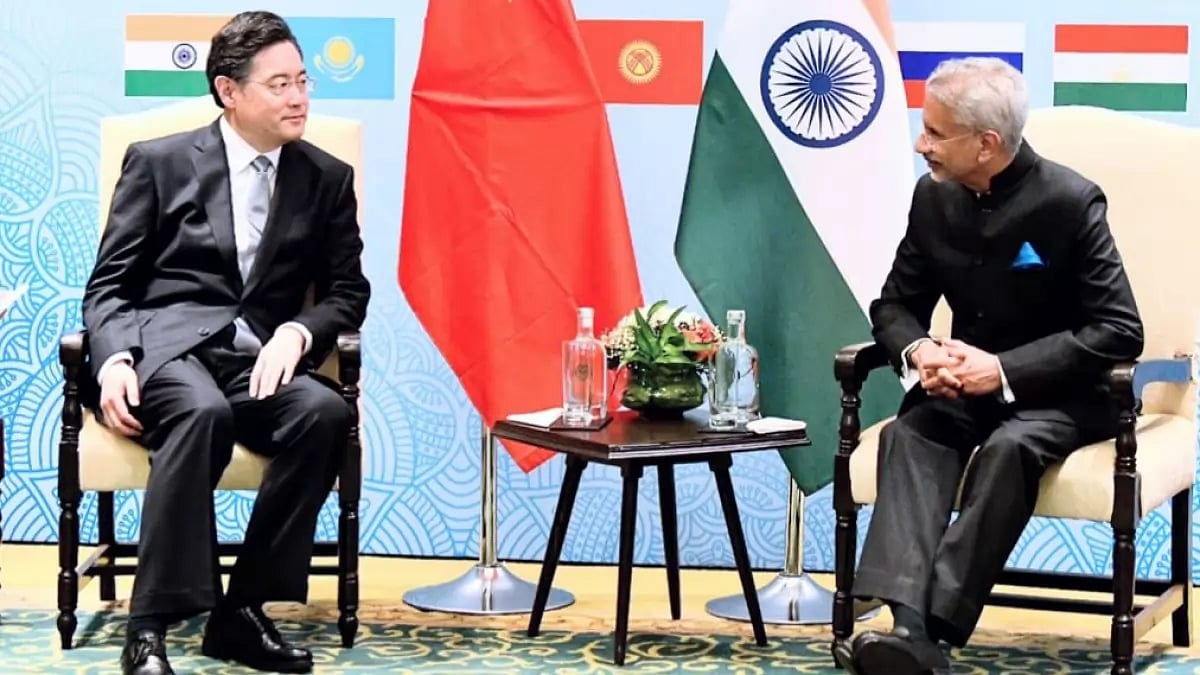 EAM S Jaishankar with Chinese counterpart Qin Gang