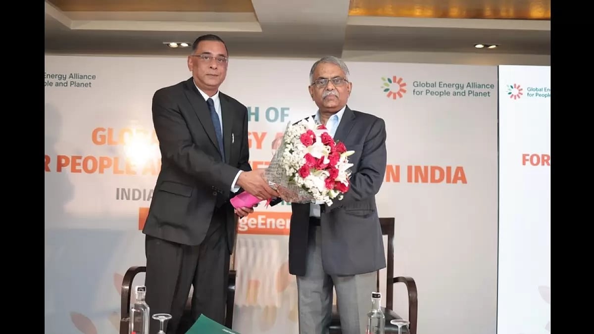 Mr Saurabh Kumar & Mr PK Sinha Global Energy Alliance for People and Planet (GEAPP) at the launch.