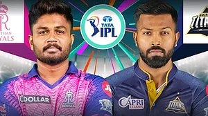 In the previous match between both teams this season, RR defeated GT by 3 wickets.