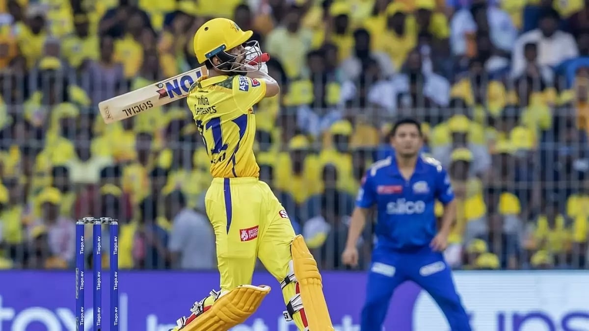 Gaikwad played a brisk 16-ball 30 against MI in Chennai on Saturday.