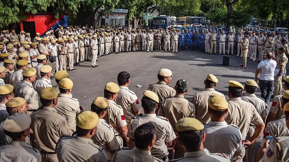Security at Jantar Mantar