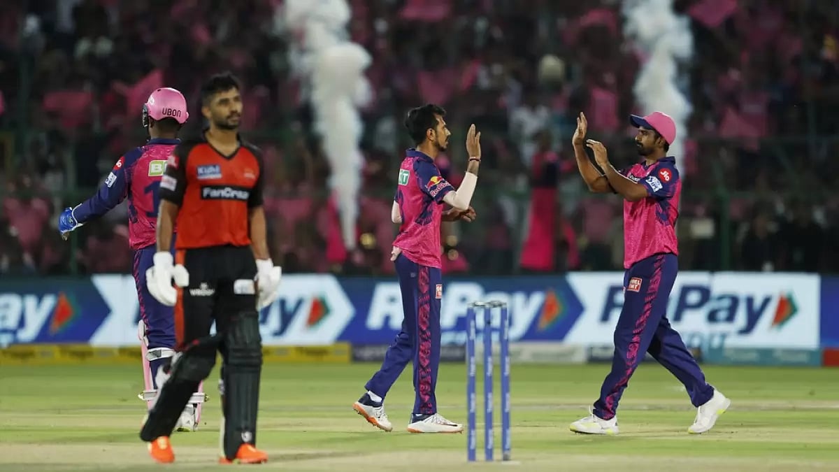 Yuzvendra Chahal (C) scalped four wickets but it went in vain.