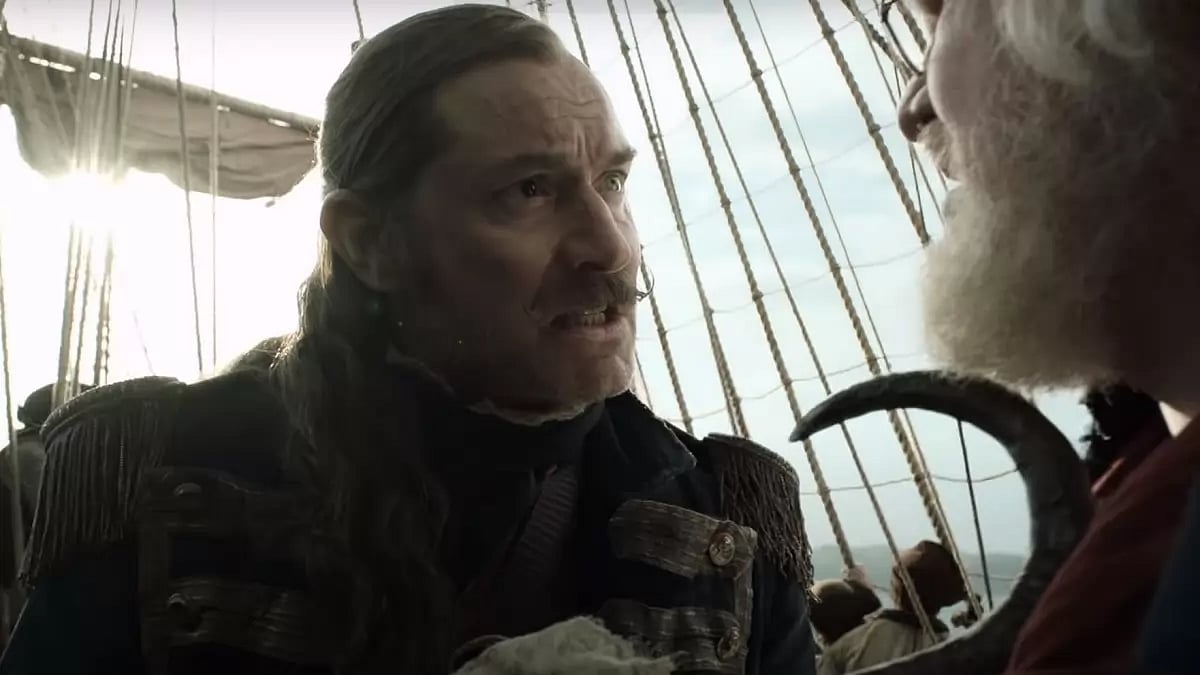 Jude Law In A Still From 'Peter Pan & Wendy'