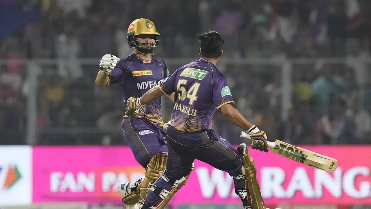 Needing 2 runs to win off 1 ball versus PBKS, Rinku hit a four to secure a win for KKR on Monday.