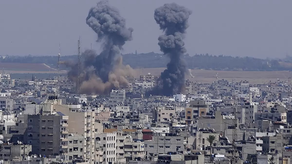 File image : Israeli airstrikes in Gaza