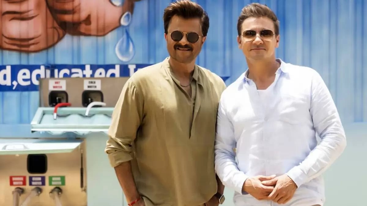 Anil Kapoor And Jeremy Renner In A Still From 'Rennervations'