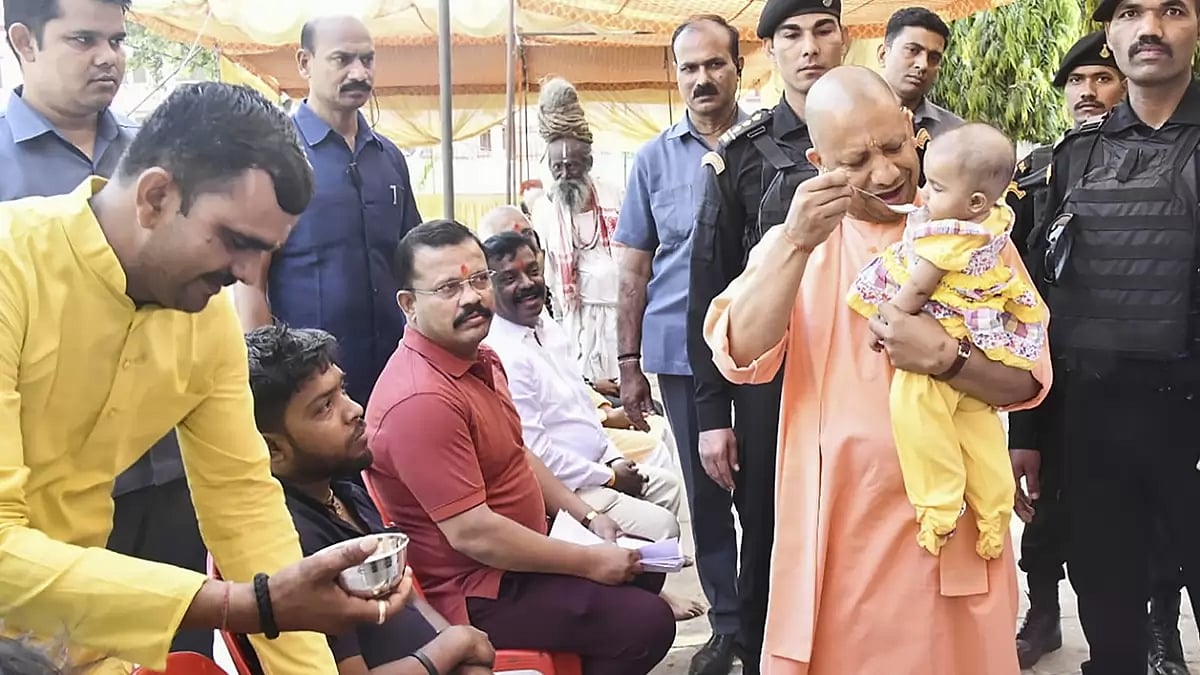Yogi Adityanath in Gorakhpur