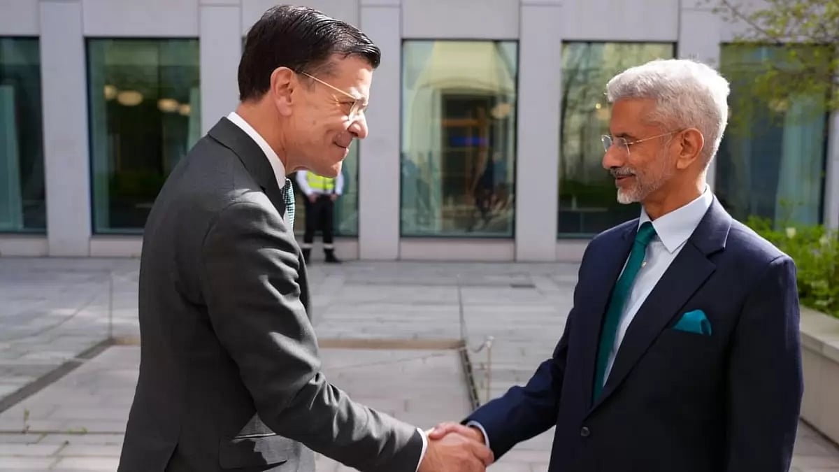 External Affairs Minister S Jaishankar with Henrik Landerholm