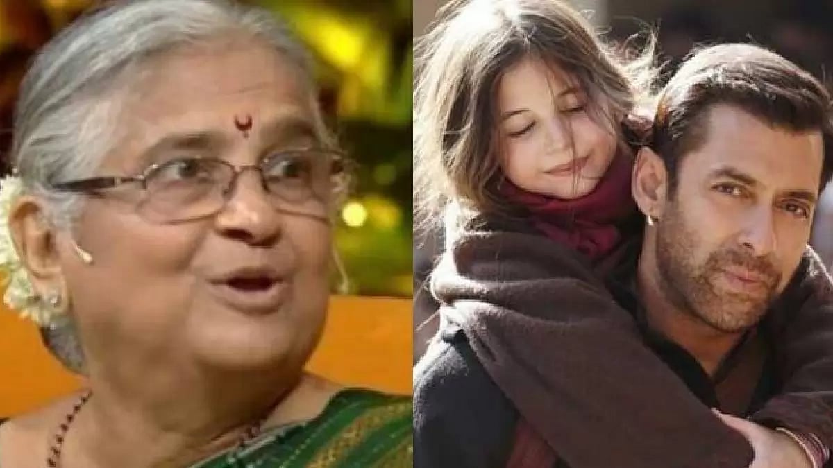 Sudha Murty; Salman Khan in 'Bajrangi Bhaijaan'